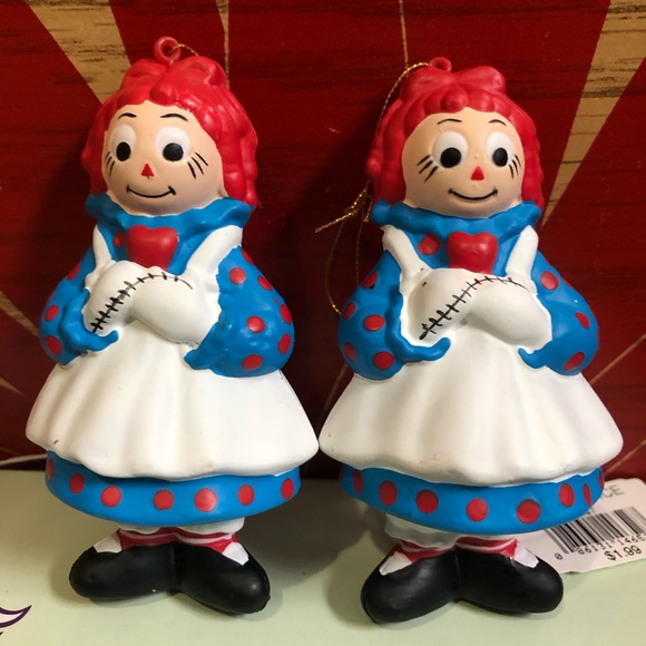 Bundle of (2) Vintage 1992 Raggedy Ann Ornaments - Picture 4 of 9